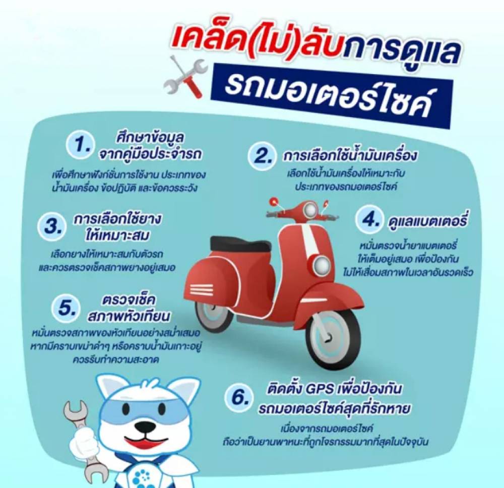 เคล็ด(ไม่)ลับการดูแลรถมอเตอร์ไซค์